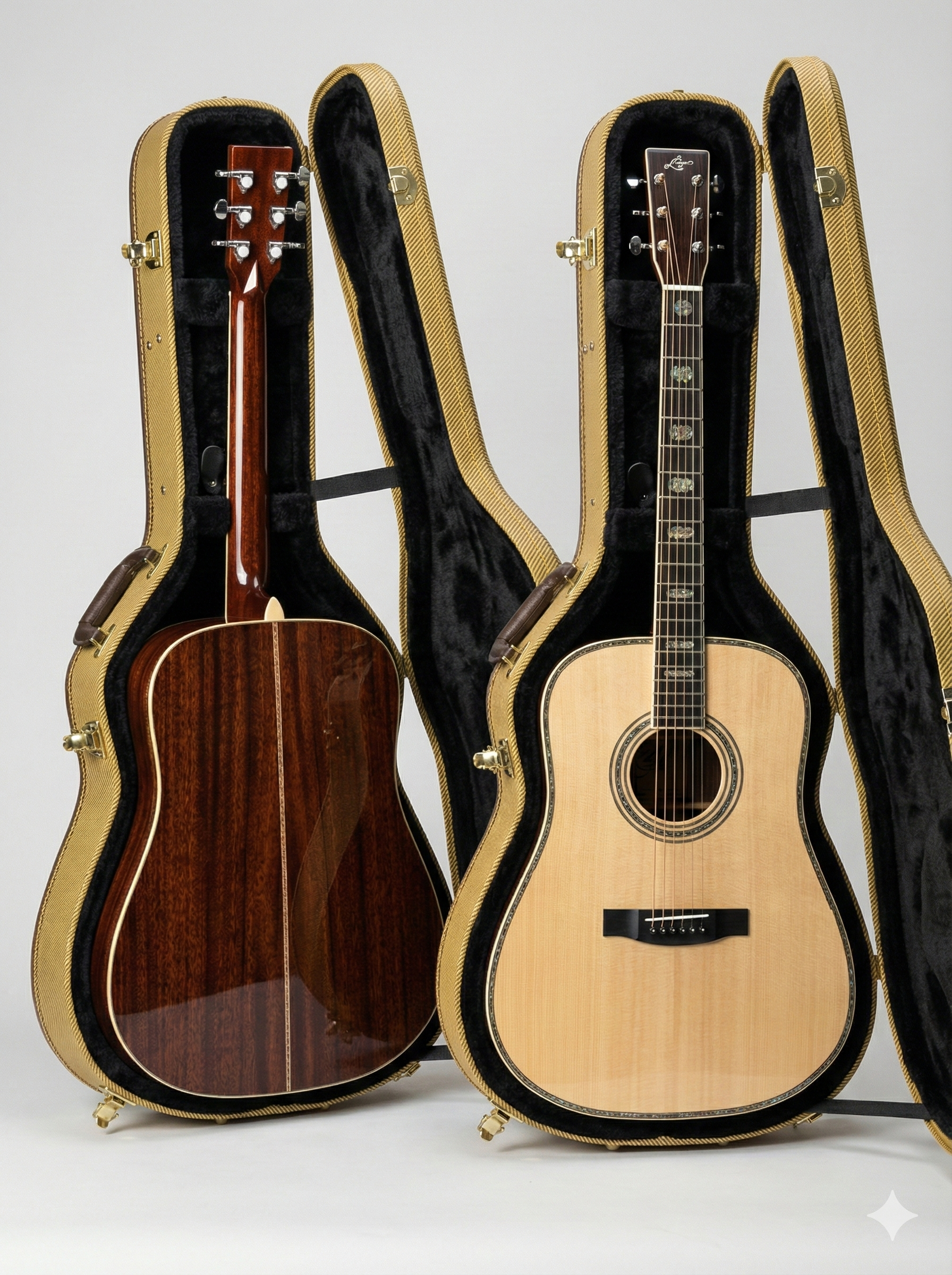 Levi Mahogany Acoustic - Mahogany acoustic guitar in case